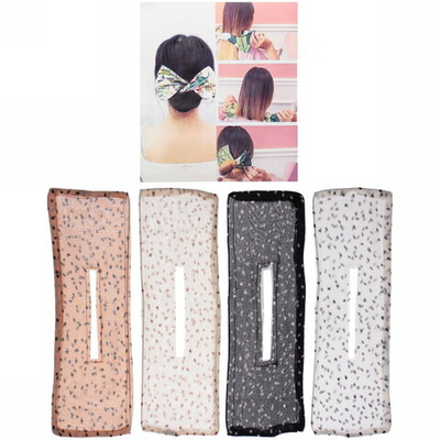 Заколка Хеагами для создания прически «Франзуская ракушка», принт лепестки, микс 6 цветов, 33*11см