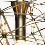 Pendant design lamp Raimond Zafu by Moooi (Gold,  D 75 cm)
