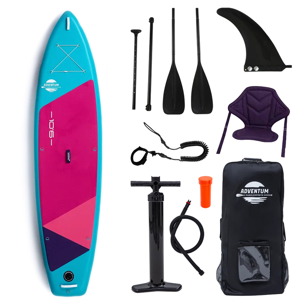 SUP доска надувная Adventum 10.6 Teal/Pink