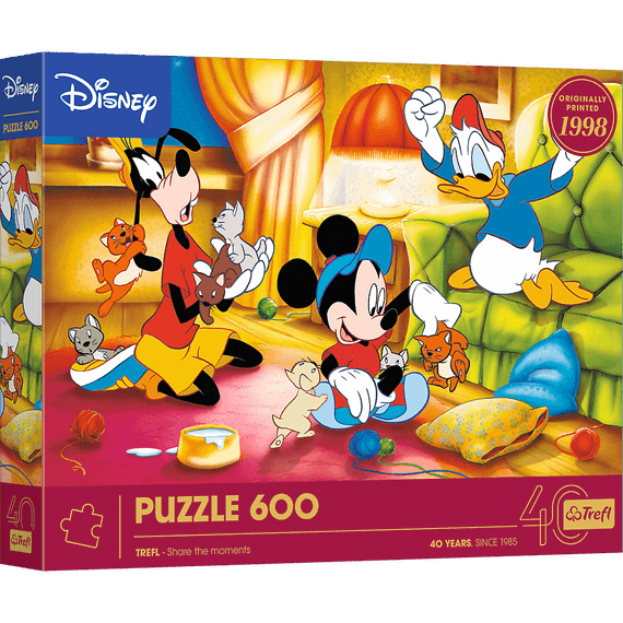 Pazl / Пазлы / Puzzles - "600" - 40th anniversary Trefl - Mickey Mouse and Friends
