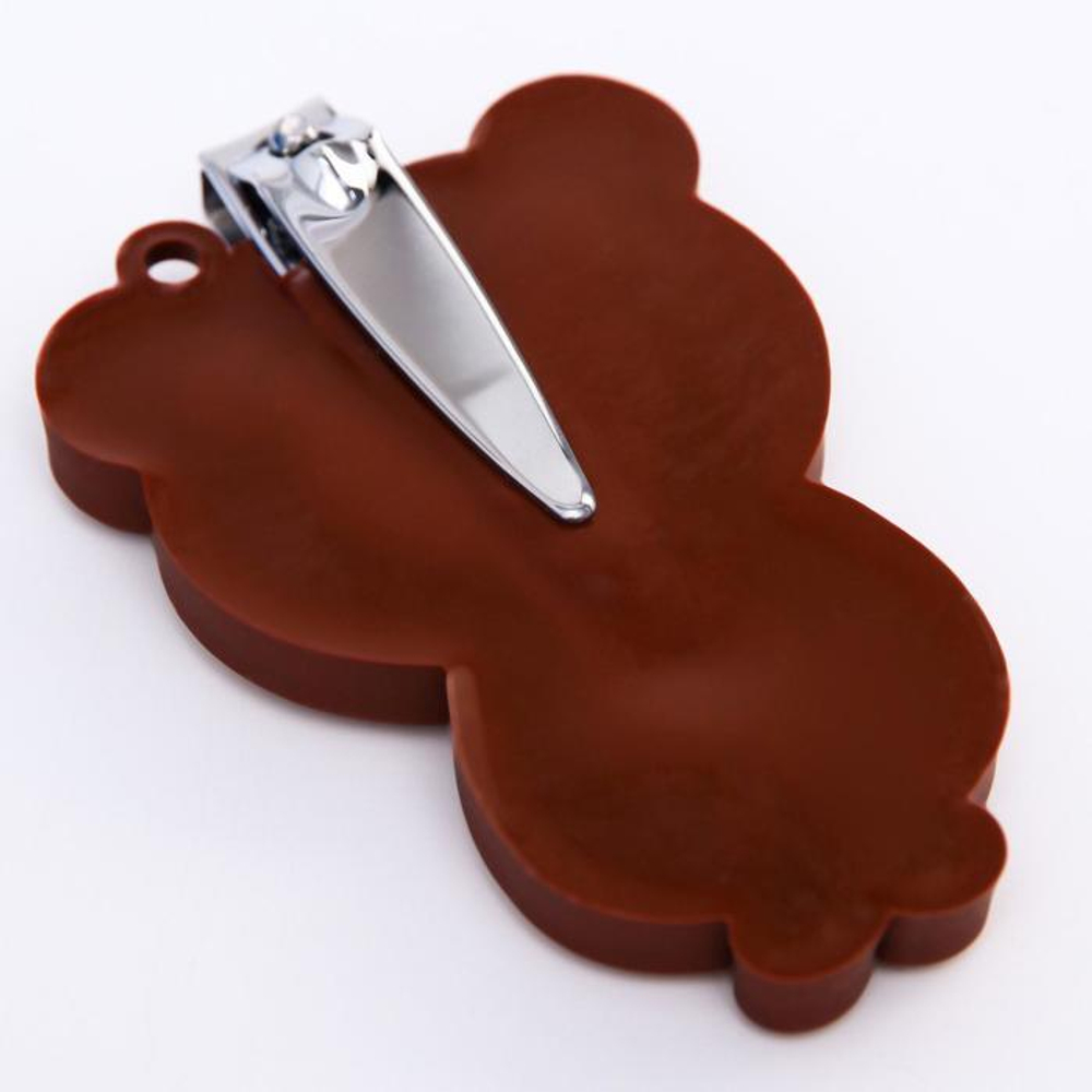 3612545 Детские, маникюрные щипчики - книпсеры «Мишка» с резиновой игрушкой