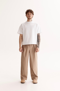 Pleated Pant - Beige (Men's)