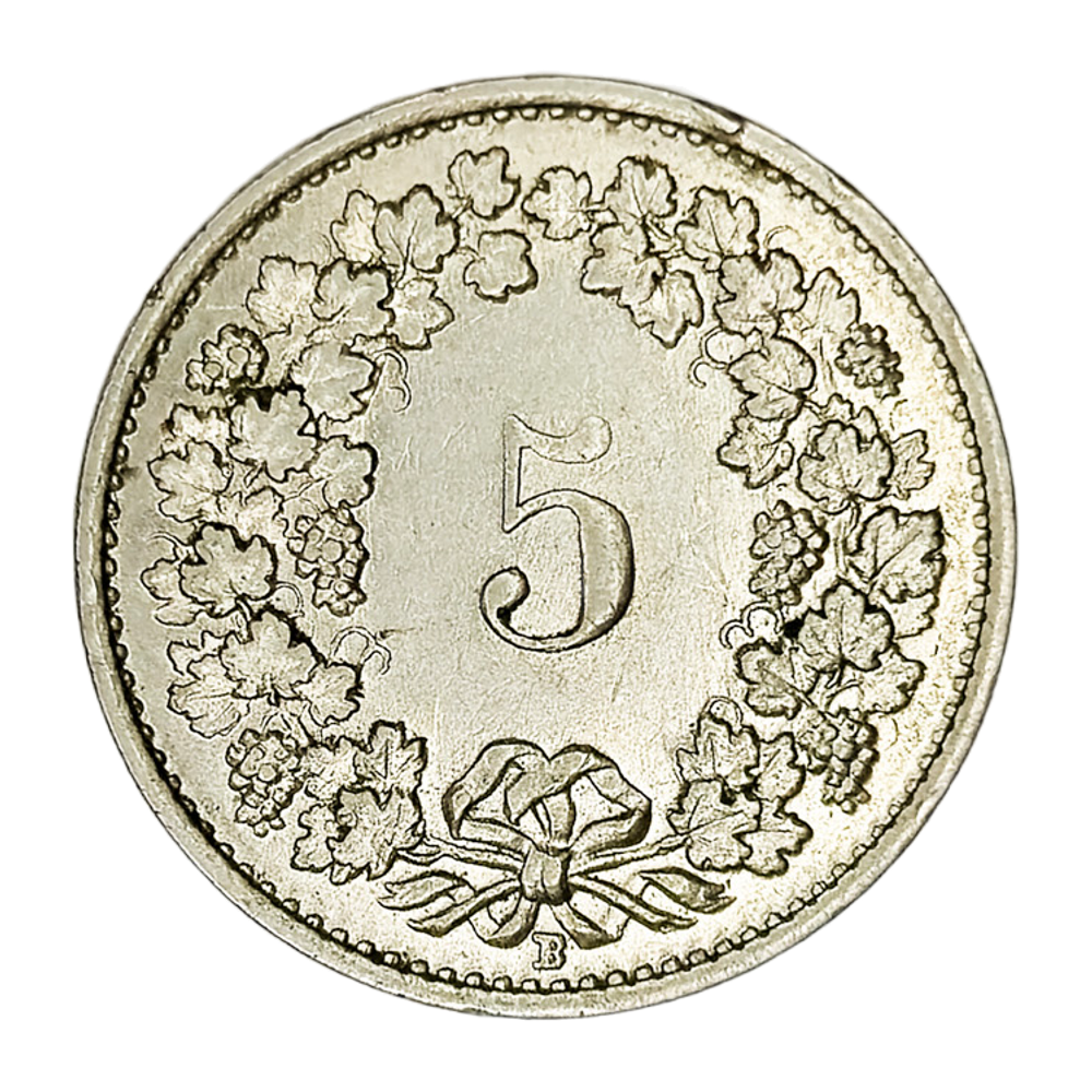 Switzerland, 5 Rappen, 1934 – Libertas Series, XF