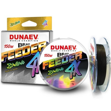 Шнур Dunaev FEEDER PEx4 BrownColor 150m #1.2