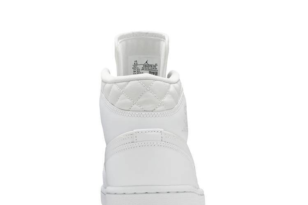 Кроссовки Jordan Air Jordan 1 Mid "Quilted White" (Женская размерная сетка)