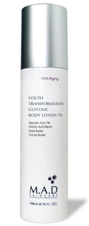 M.A.D. YOUTH TRANSFORMATION GLYCOLIC BODY LOTION 7%