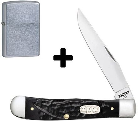 Набор: Нож перочинный Rough + Зажигалка Zippo
