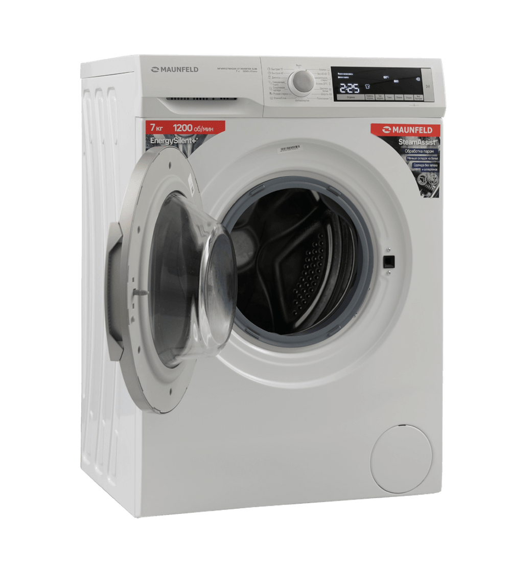 Стиральная машина Maunfeld MFWM127WH200 ST INVERTER SLIM