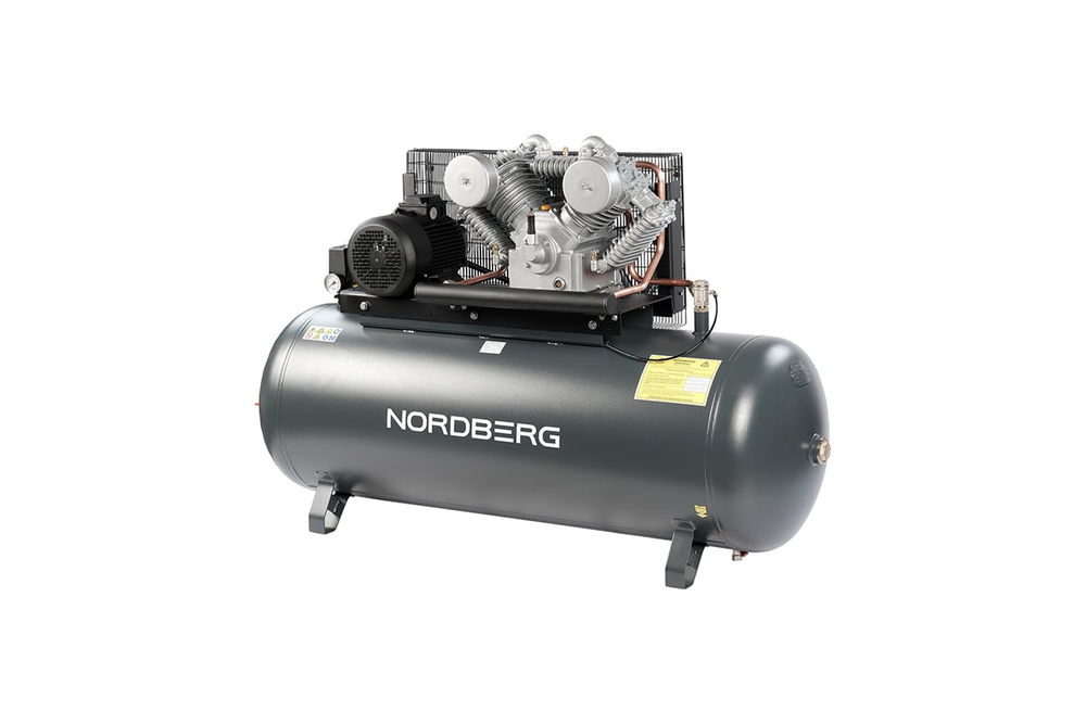 Компрессор поршневой с ременной передачей 380В, ресив. 500л, 1400л/мин NORDBERG NCP500/1400