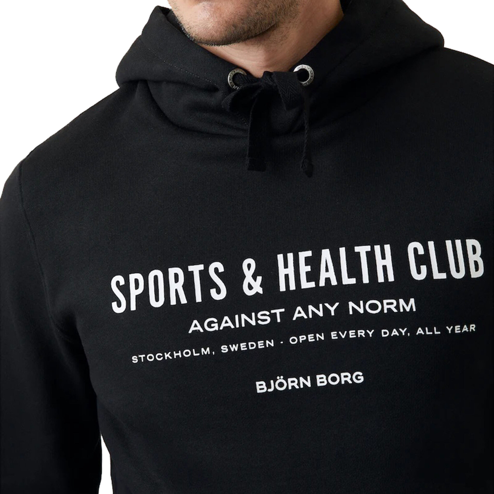 Мужская кофта теннисная Björn Borg STHLM Hoody Men - Black