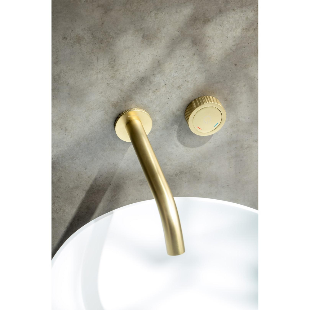 Смеситель для раковины автоматический Boheme Tech 158/2-MG С ВНУТРЕННЕЙ ЧАСТЬЮ,Matt Gold
