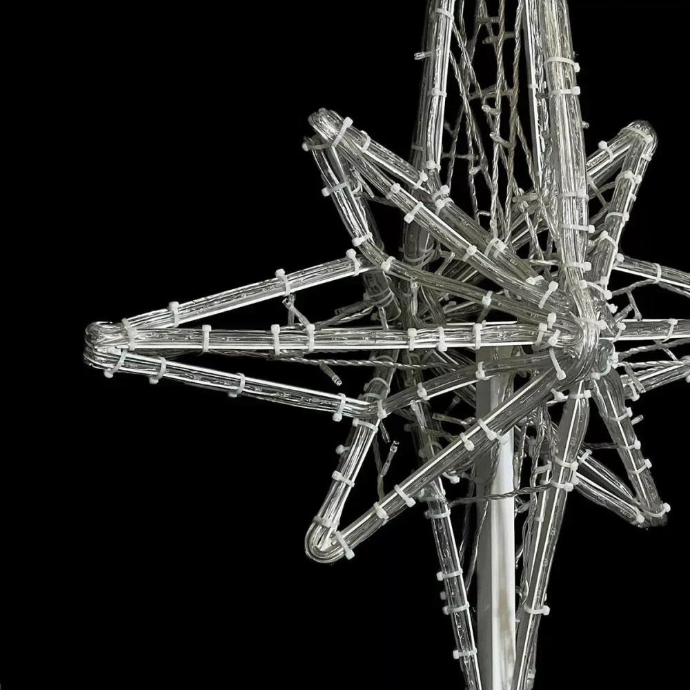 Светодиодная макушка Роза Ветров 100 см., Белая, 220В, LTC (LC-13220)