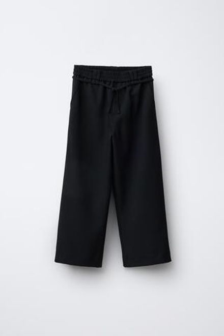 ZARA БАЗОВЫЕ КОСТЮМНЫЕ БРЮКИ , ЧЕРНЫЙ