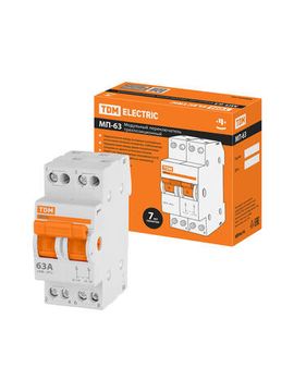Модульный переключатель трехпозиционный МП-63 2P 63А TDM