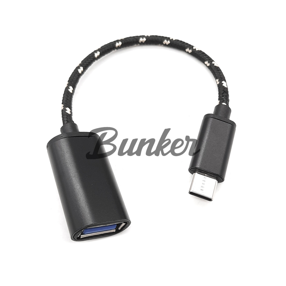 OTG адаптер USB - Type C (0.18 м) черн