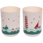 Стаканчик для зубных щеток «Франко» MP-65C микс 4 дизайна