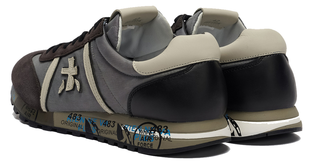 Premiata Lucy 4929 Серые с коричневым