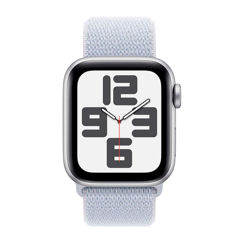 Умные часы Apple Watch SE 2 (2024) GPS, 40mm, Silver Aluminium Case with Sport Loop, Blue Cloud (Серебристый)