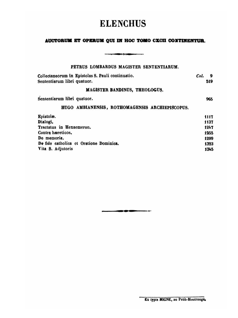 P. Lombardi Magistri Sententiarum, Parisiensis Episcopi opera omnia | Jacques-Paul Migne