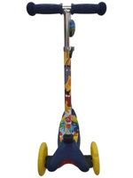 Самокат "Синий трактор", трехколесный, светящиеся колеса, детский, желтый