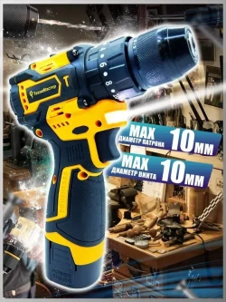 ТехноМастер TooL Дрель-шуруповерт, 18 В, 600 Нм, 2 АКБ