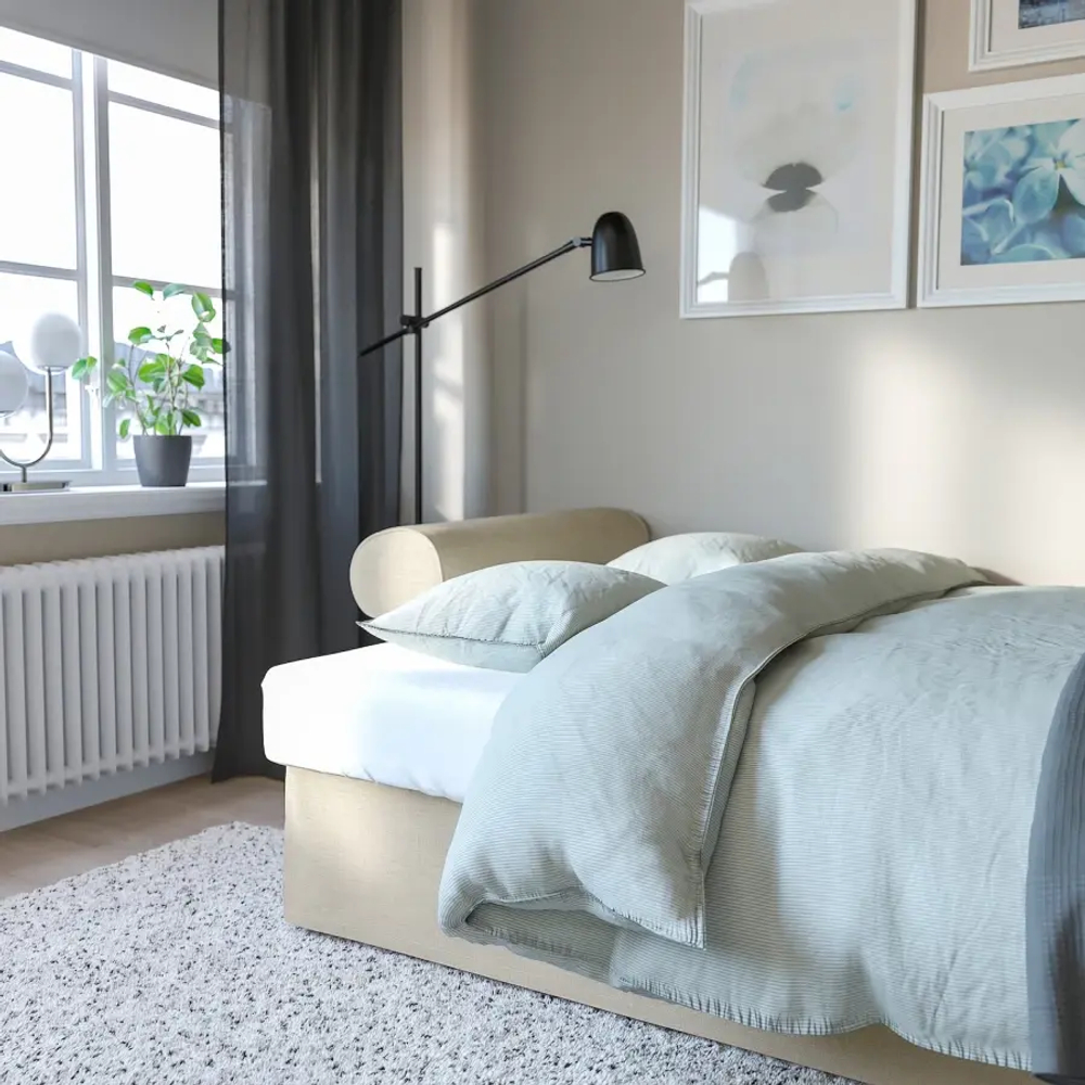 Диван-кровать 3-местный - IKEA VRETSTORP, 91x96x244см, бежевый, ВРЕТСТОРП ИКЕА