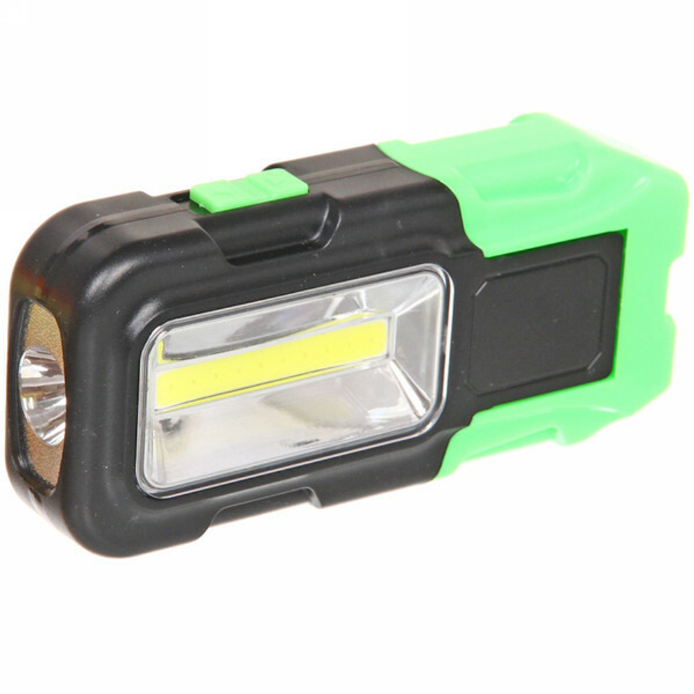 Фонарь кемпинговый подвесной с магнитом COB 2+1 LED, 13*6 см 3хAAA