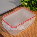 Контейнер для продуктов 0,5л прямоугольный с защелками "Modena" (бесцветный)