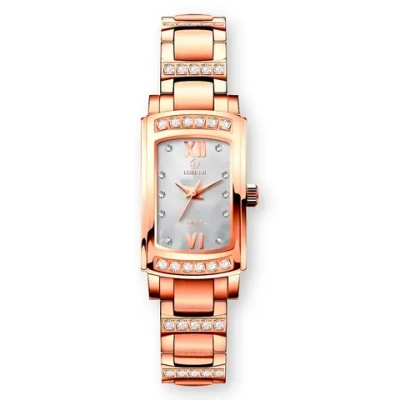 Часы наручные кварцевые ПРЕМИУМ LOBINNI на металлическом браслете, золотистый W9710-01