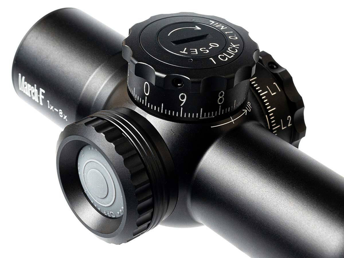 Прицел March-F 1-8x24 Shorty, сетка FMC-3, FFP, 30мм, с кронштейном (D8SV24FIML FMC-3)