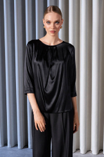 23178 Блузка женская (черный)