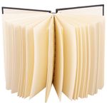 Скетчбук, слоновая кость 140 г/м2 90х140 мм, 80 л., КОЖЗАМ, гребень, BRAUBERG ART CLASSIC, черный, 116474