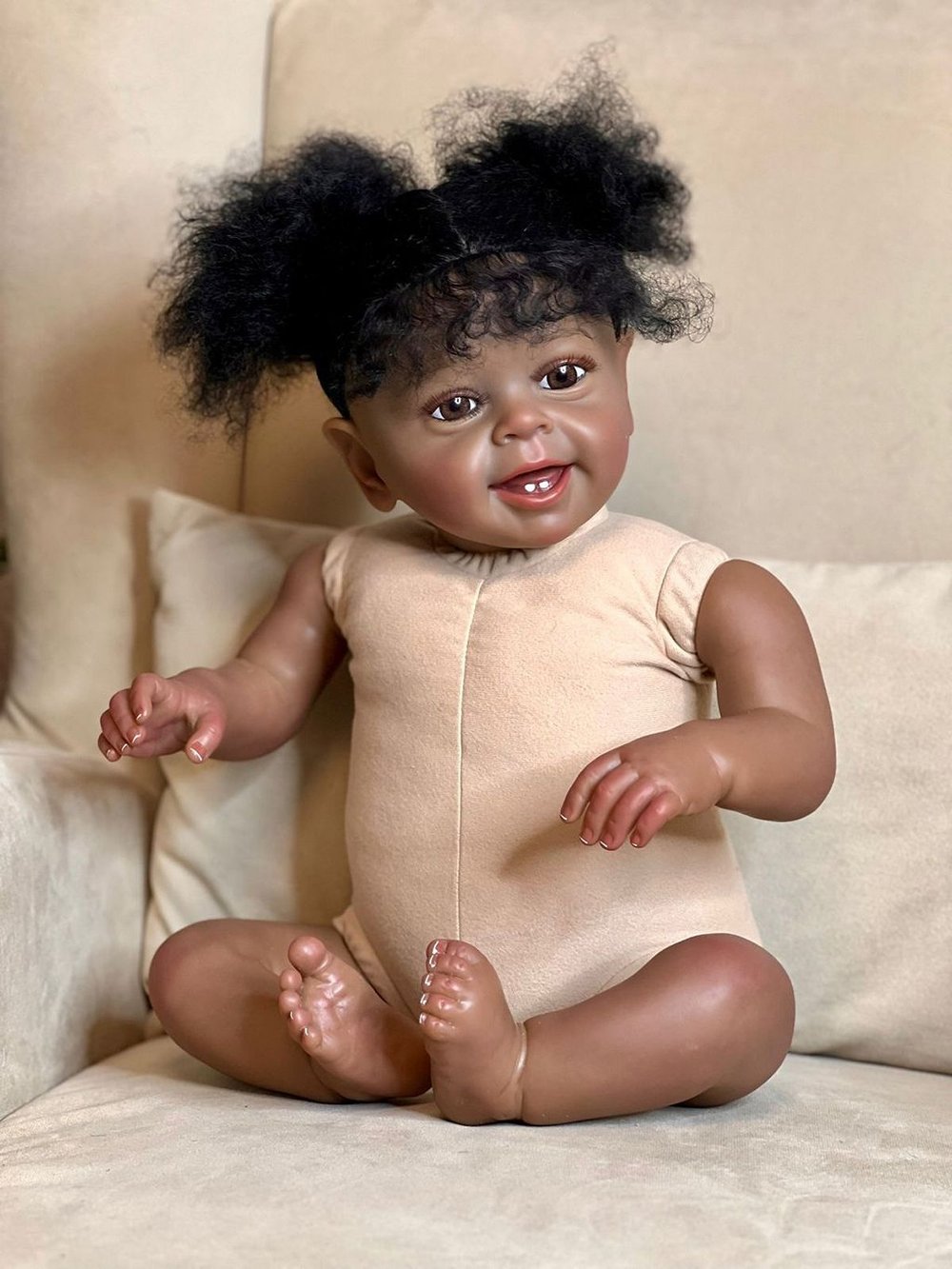 Кукла Реборн мягконабивная 60см в пакете (FA-204)