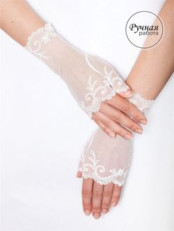 Митенки/Кружевные (XS / молочный / Базовая коллекция / 5 / 5)