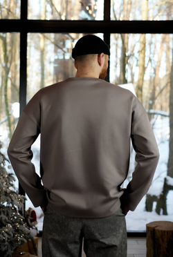 Лонгслив капучино interlock