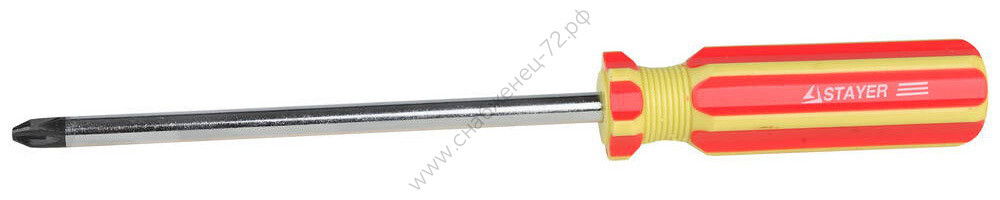 Отвертка STAYER ″MASTER″, Сr-V, PH № 3-150мм