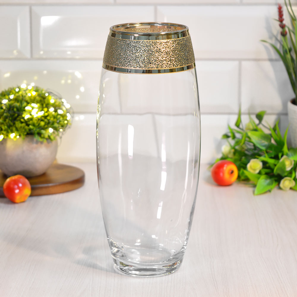 Ваза для цветов "Золотой карат" 26см