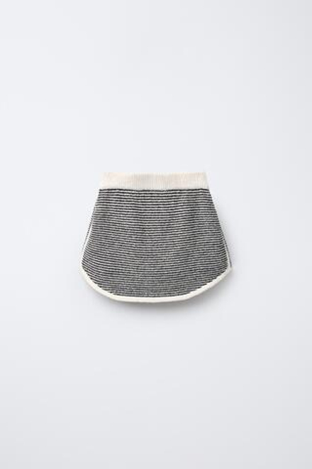 ZARA ЮБКА ИЗ МАХРОВОЙ ТКАНИ В ПОЛОСКУ, ПОЛОСКИ