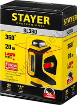 STAYER 20 м, лазерный нивелир, Professional (34962)