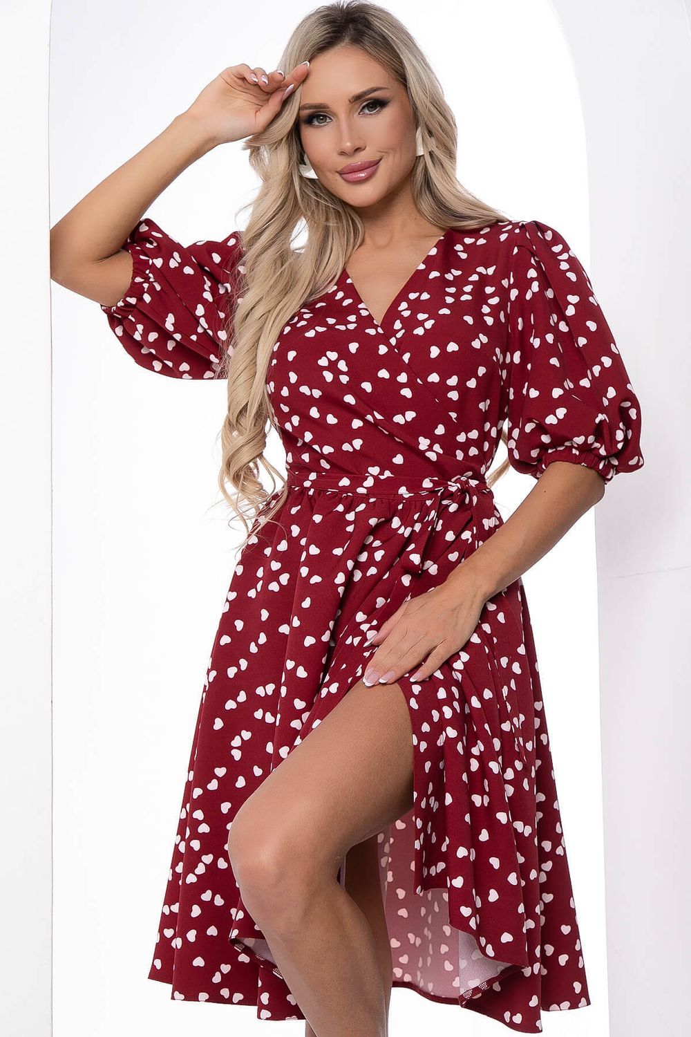 Платье "Любовь" (бордо) П8756 LT Collection (Акция)