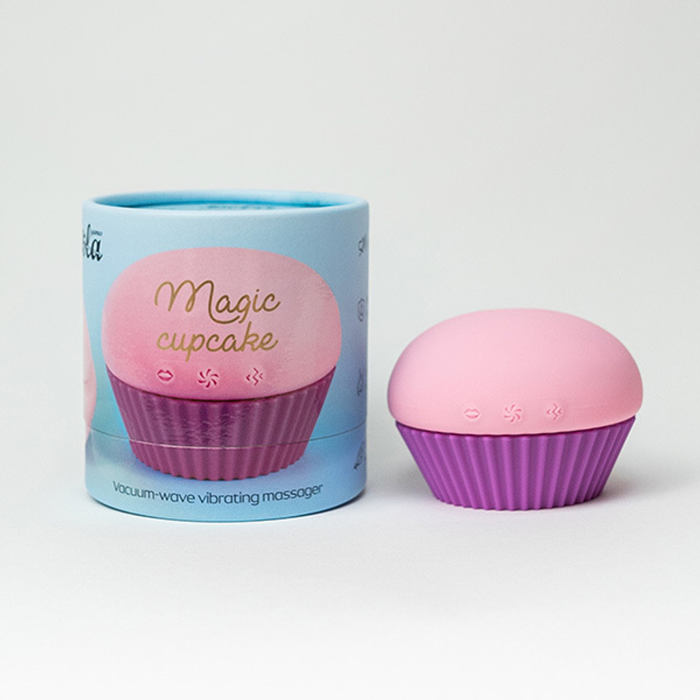 Вакуумно-волновой вибратор 5,6см Lola Games Cupcake Raspberry 9210-02lola