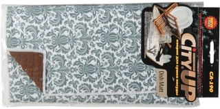 Коврик из микрофибры для сушки посуды 35*40 "City UP" СА-190