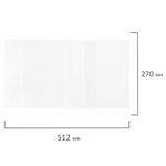 Обложки ПВХ для рабочих тетрадей и прописей, НАБОР "5 шт. + 1 шт. в ПОДАРОК", ПЛОТНЫЕ, 110 мкм, 270х512 мм, универсальные, BRAUBERG, 272696