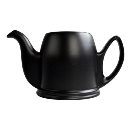 Salam Mat Black — Фарфоровый заварочный чайник на 4 чашки без крышки, черный Salam Mat Black артикул 150455, DEGRENNE, Франция