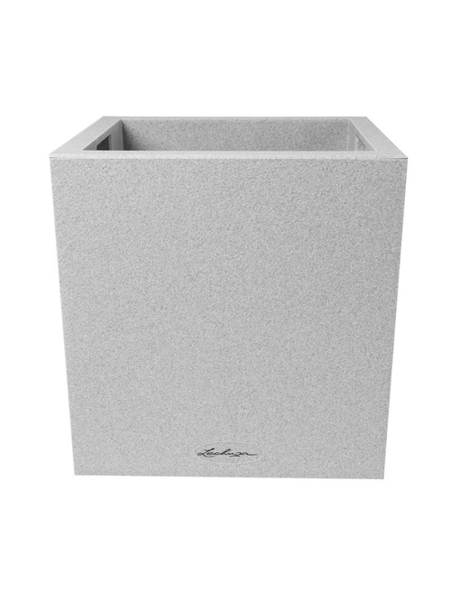 Кашпо Lechuza "Canto Complete stone grey" (пластик), 30x30xH30 см