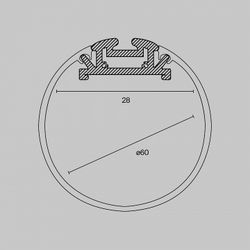 Короб подвесной Maytoni  ALM-D60-S-2M