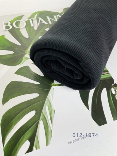 ЧЕРНО-ГРАФИТОВЫЙ - Кашкорсе с лайкрой, компакт пенье (1145)