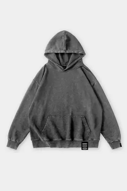 Худи SHMOT "BLANK" GARMENT DYE Серый