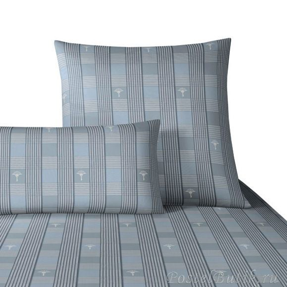 Наволочка 50x70 JOOP! Cornflower Squares голубая фото