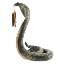GAEM Фигурка декоративная с часами "Змея" (1хAA н/п), L23 W28 H36,5 см